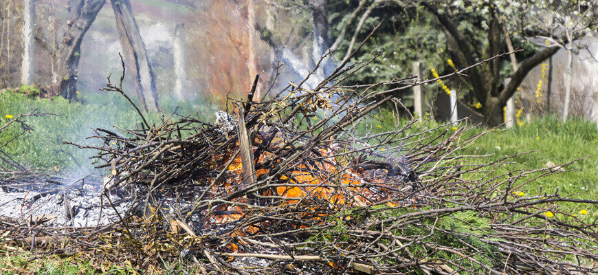 Brulage des déchets